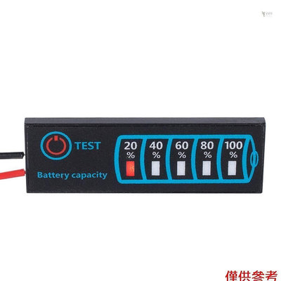 LED電源顯示板DC5-30V 12V24V智能電源指示燈板鋰鉛酸LFP電池通用容量顯示-淘米家居配件