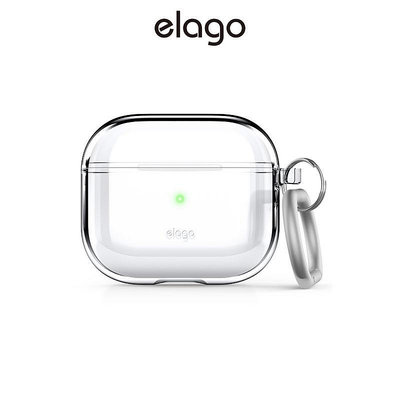 天極TJ百貨[elago] Airpods 3 透明保護殼附鑰匙圈 (適用於Airpods3)