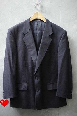 英國品牌 Kent &amp; Curwen 深藍 羊毛 休閒西裝外套 56號