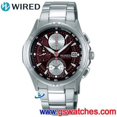 【金響鐘錶】全新WIRED AF8M63X,公司貨,保固1年,時尚男錶,計時碼錶,日期顯示,7T92-X056E