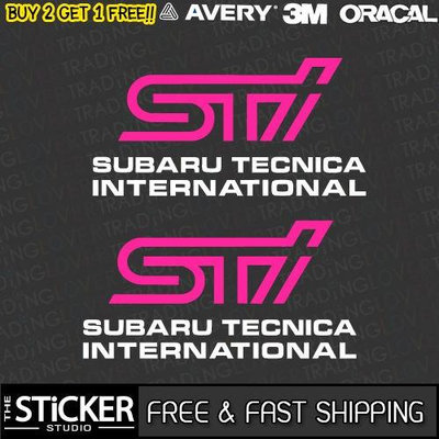 Subaru STI Tecnica 國際徽標 Impreza 霧燈貼紙-極致車品店