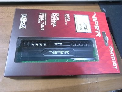 高雄路竹--(全新)博帝Patriot Viper 4GB DDR3-1600MHz桌上型超頻記憶體