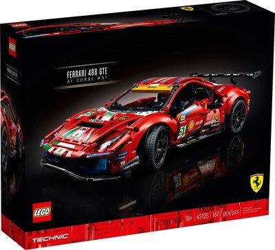 現貨 正版 樂高 LEGO 科技系列 42125 法拉利 Ferrari 488 GTE 1677pcs 全新 公司貨