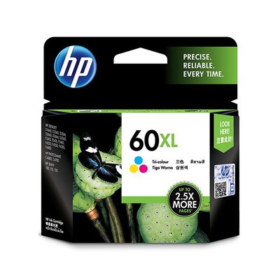 【葳狄線上GO】 HP 60XL 原廠彩色墨水匣高容量(CC644WA)