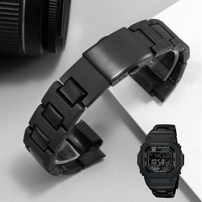 好品質代用卡西歐手錶配件dw5600塑鋼小方塊手錶帶改裝DW-6900 GW-M5610