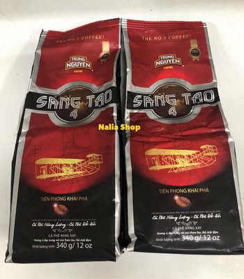 越南進口 TRUNG NGUYEN 中原 SANG  TAO  創意4號滴漏香醇咖啡粉340g/1包。現貨商品。