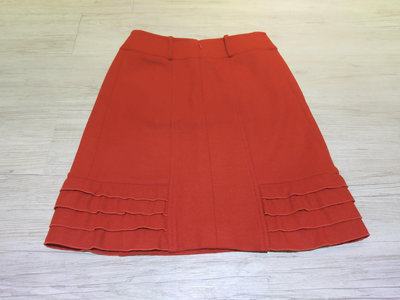 MS GRACY 典雅優質羊毛紅色美裙（近全新）
