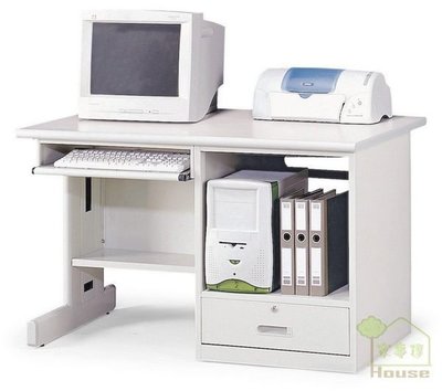 [ 家事達 ] OA-244-4 鋼製全套式電腦桌(130*60*74cm) 特價 書桌 辦公桌