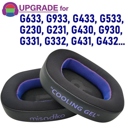misodiko升級版耳機替換耳罩 適用於羅技 G633 G933 G230 G430 G230 G231 G331 G【DK百貨】