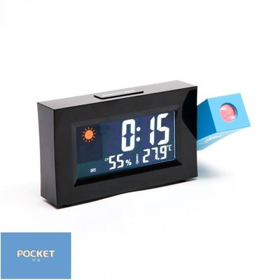 學生電子鬧鐘聲控投影鐘天氣預報氣象鐘溫度濕度數顯屏幕電子鐘