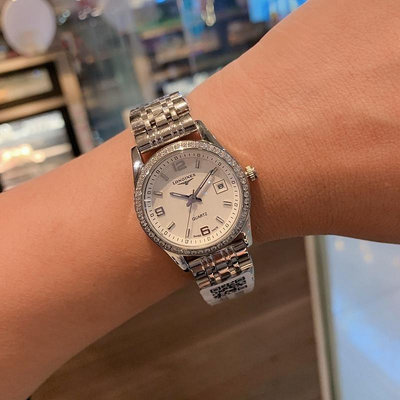 直購#現貨浪琴手錶LONGINES心月系列 手錶時尚氣質休閑鑲鑽小錶盤石英錶直徑30mm