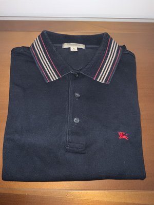 【自售leo458】絕對時尚的BURBERRY短袖POLO衫100%純棉國內百貨公司專櫃真品正品