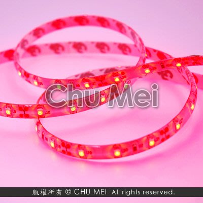12V-500cm紅光LED-3528-SMD軟條燈(滴膠) - 紅光 led 軟條燈 軟燈條 條燈 燈條 .