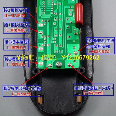 風扇配件萬能電風扇控制板接線盒遙控板電腦電路板改裝維修通用型箱體配件