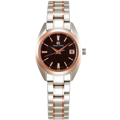 預購 GRAND SEIKO GS STGF312 精工錶 石英錶 藍寶石鏡面 26mm 棕色面盤 玫瑰金 鈦金屬錶帶