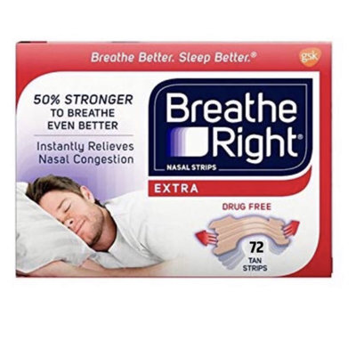【美國直購】Breathe Right舒鼻樂 extra版 鼻貼片 止鼾通鼻 - 加強72入