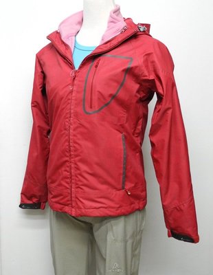 加拿大品牌 fmtech 女用防水透氣兩件式外套紅色 100%防水抗風保暖 類似gore-tex 兩層可拆開穿零碼拍賣紫