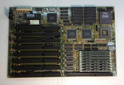懷舊古董主機板系列(5)【窮人電腦】intel 386AT主機板套件(未確定可用)出清！雙北可面交外縣可寄！