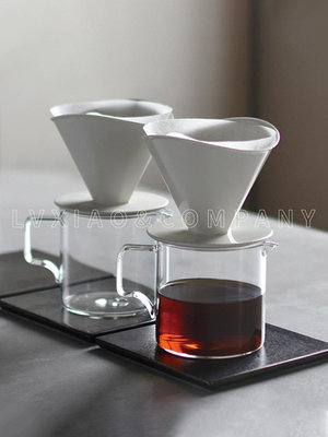 kinto日本玻璃手沖V60分享壺 咖啡滴濾公道杯泡茶水耐熱復古套裝-時代焦點百貨
