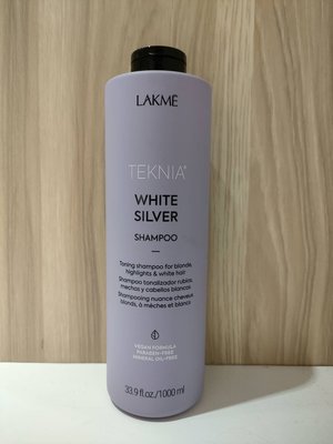 (2021年新包裝)LAKME 萊肯(台灣公司貨)矯色洗髮精 1000ml 冷色調/灰色髮/漂髮專用 高雄可店取