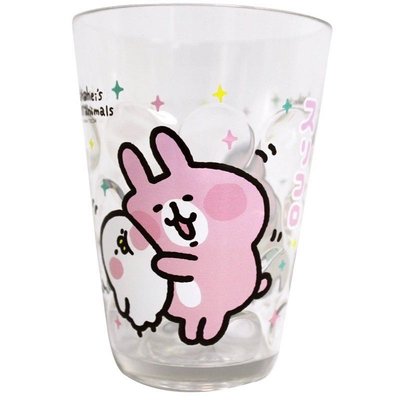 正版授權 KANAHEI 卡娜赫拉的小動物 卡娜赫拉 兔兔 P助 鑽石水杯 塑膠杯 卡通杯 喝水杯 水杯 杯子