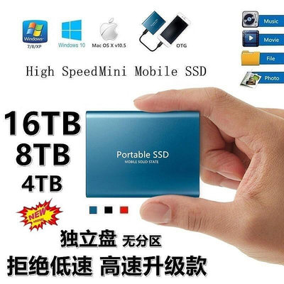 限時促銷 高速SSD 固態硬碟 隨身硬碟 8TB 6TB 4TB 2TB 1T 500G Type-3.1高速 行動硬 b5