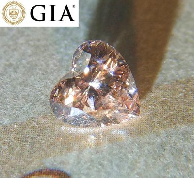 【台北周先生】天然Fancy粉紅色鑽石 0.5克拉 粉鑽 Even分布 罕見愛心切割 送GIA證書