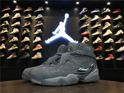 Air Jordan 8 “Cool Grey” 涂鴉酷灰 經典 中筒 休閒運動籃球鞋 男鞋 305381-014