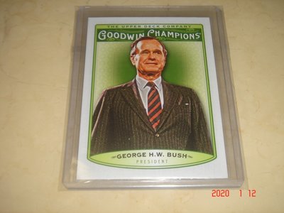 美國總統 George H.W. Bush 布希總統 2019 UD Goodwin Champions #44 球員卡