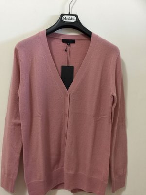 iCB~粉色100%喀什米爾羊毛開襟外套