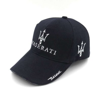 【熱賣精選】Maserati瑪莎拉蒂GT總裁ghiblilevante汽車標誌帽賽車帽車隊帽棒球帽太陽帽車迷帽-LK99