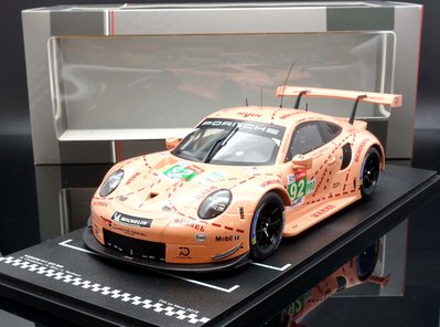 【M.A.S.H】現貨特價 IXO 1/18 Porsche 911 (991) GT3 RSR #92 2018粉紅豬
