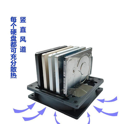 硬碟散熱風扇位固態盤散熱拷貝機12CM風扇降溫機箱硬碟籠2.5寸盤