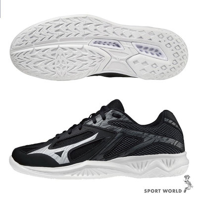 Mizuno 男鞋 女鞋 排球鞋 THUNDER BLADE 3 2.5E寬楦 黑【運動世界】V1GA217001