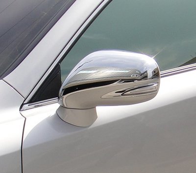 圓夢工廠 Lexus 2009~2012 ES300 ES330 ES350 改裝 鍍鉻銀後視鏡蓋飾貼 防撞後照鏡蓋貼