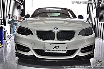 【政銓企業有限公司】BMW F22 MTECH 3D款 碳纖維 卡夢 前下巴 CARBON前下
