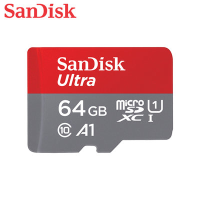SanDisk【64GB】Ultra A1 手機 記憶卡 MicroSD UHS-I (SD-SQUAB-64G)