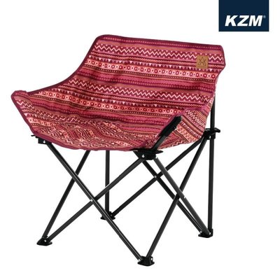 【綠色工場】KAZMI KZM 彩繪民族風休閒折疊椅 休閒椅 涼椅 收納椅 露營椅 兒童椅 (K20T1C007)