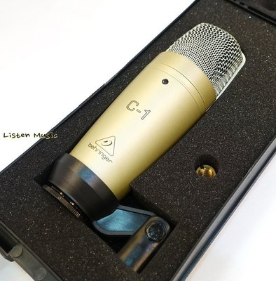 立昇樂器 Behringer C-1 電容式麥克風 錄音麥克風 公司貨