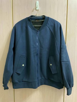 全新轉賣 Anu by MAJOR 深藍色 棉質棒球外套 夾克