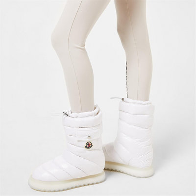 【36/37/38折扣預購】23秋冬正品Moncler Gaia Pocket Puffer Snow Boot白色雪靴