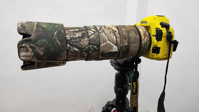 Nikon尼康 AF-S 600mm f/4D ED不防抖一代迷彩鏡頭炮衣防水保護套~居家
