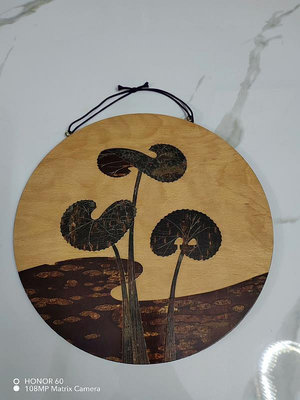 日本回流櫻皮細工掛畫，實物如圖，喜歡的直接拍。