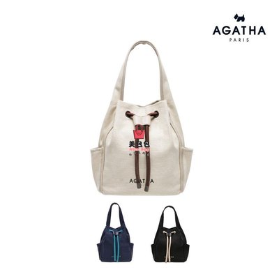 AGATHA PARIS - 帆布配色水桶包 AGT211-534 法國名牌包 專櫃正品 流行 精品