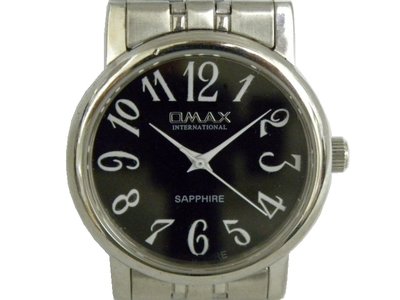 [專業模型] 石英錶 [OMAX 4051M] 歐馬仕 石英錶[黑色面][礦石水晶玻璃]時尚錶