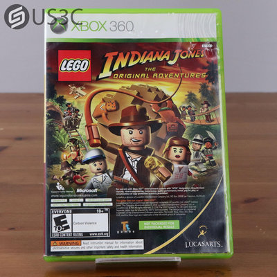 【US3C-板橋店】【一元起標】XBOX 360 Lego Indiana Jones: The Original Adventures 英文版 正版遊戲片