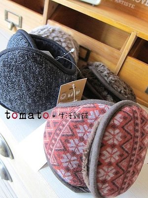 ˙ＴＯＭＡＴＯ生活雜鋪˙日本進口雜貨毛海簡易收納保暖禦寒後戴式耳罩(熱賣款)