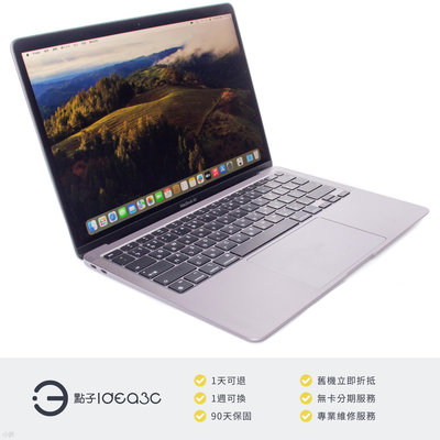 「點子3C」MacBook Air 13吋 M1 太空灰【店保3個月】8G 256G A2337 2020年款 APPLE 筆電 ZJ117