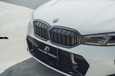 【政銓企業有限公司】BMW G20 G21 LCI 小改款  專用 雙線 雙杠 鋼琴烤漆亮黑 鼻頭 水箱罩 現貨免費安裝
