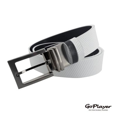 青松高爾夫 GoPlayer雙面用旋轉扣皮帶 GLE40104(白/黑色) $1000元